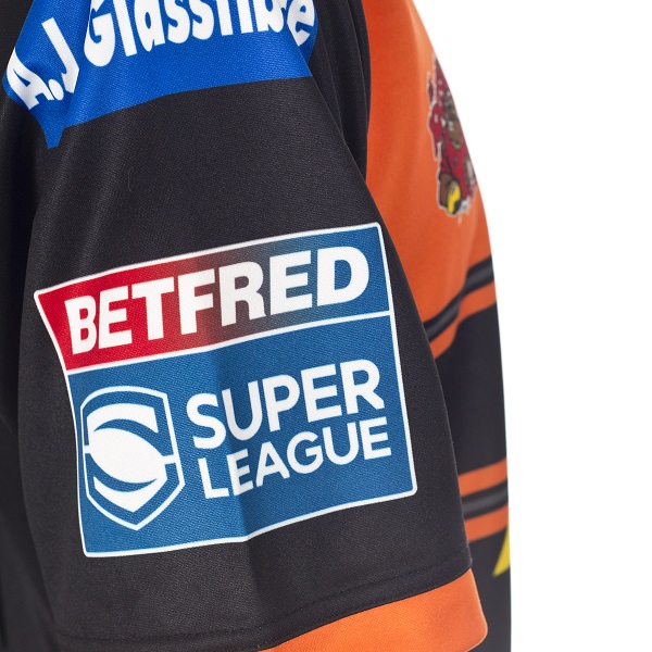 CASTLEFORD TIGERS Offiziell Men's Home Rugby League Jersey 2022 NEW Shirt  BNWT