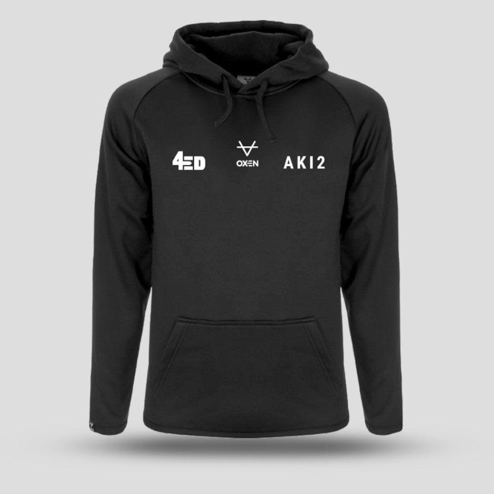 AK12 Cotton Hoody Black - Elite Pro Sports