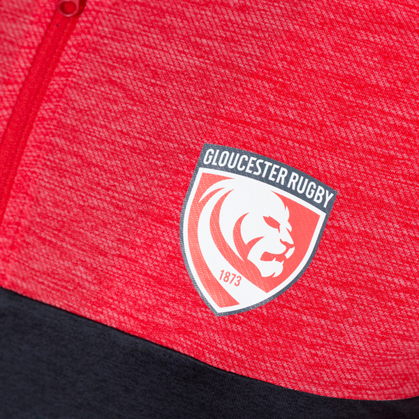 Gloucester Rugby 23/24 Charcoal Red Performance Midlayer - Elite Pro Sports