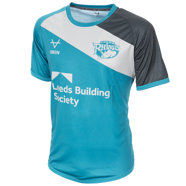 Leeds Rhinos 2023 Stripe Players Training Tee JNR - Elite Pro Sports