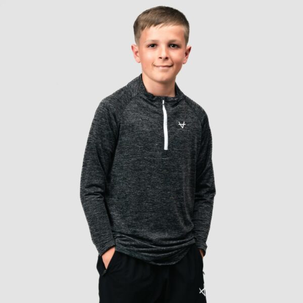 Oxen Junior Endure Midlayer Black/Grey - Image 2