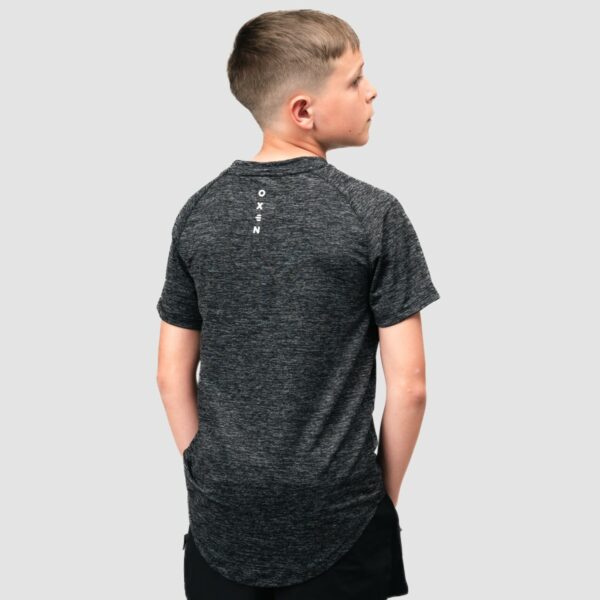 Oxen Junior Endure Tee Black/Grey - Image 4