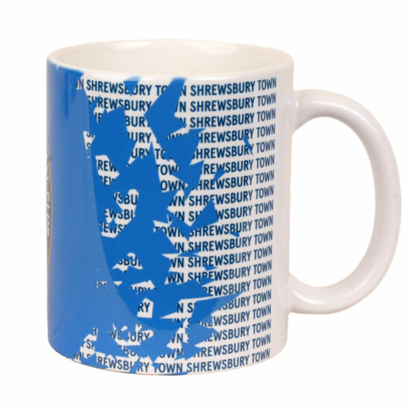 Shrewsbury Town Cracked Print Mug - Image 3