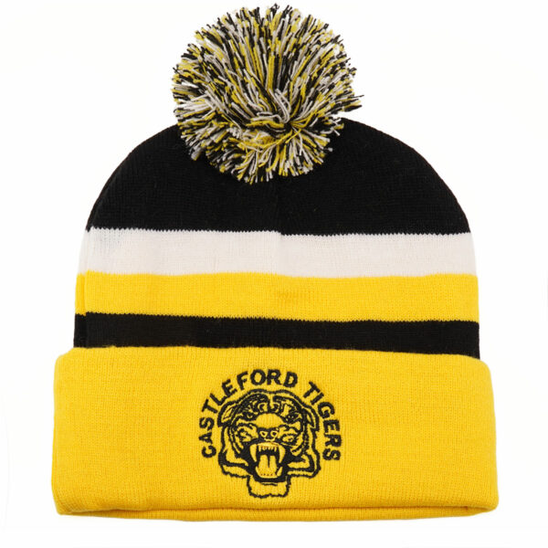 Castleford Tigers 2025 Home Bobble Hat Black