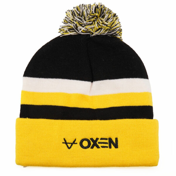 Castleford Tigers 2025 Home Bobble Hat Black - Image 2