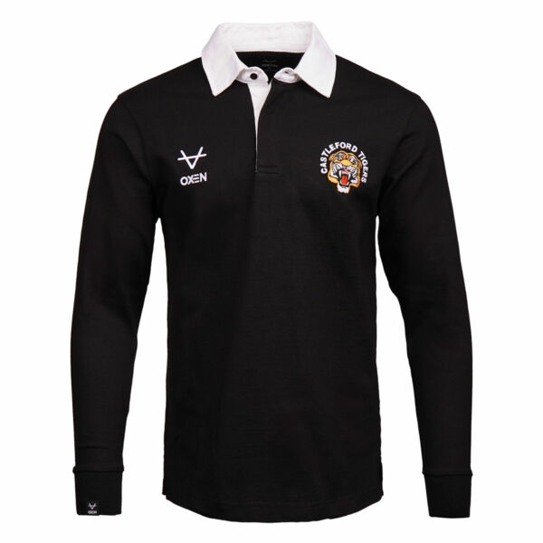 Castleford Tigers Poly-Cotton Traditional Rugger Black