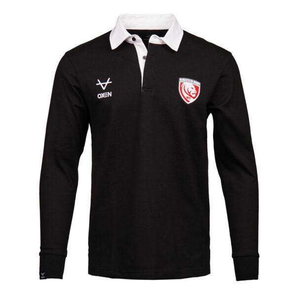 Gloucester Rugby Poly-Cotton Traditional Rugger Black