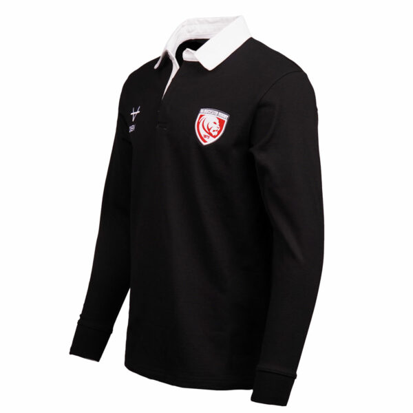 Gloucester Rugby Poly-Cotton Traditional Rugger Black - Image 2