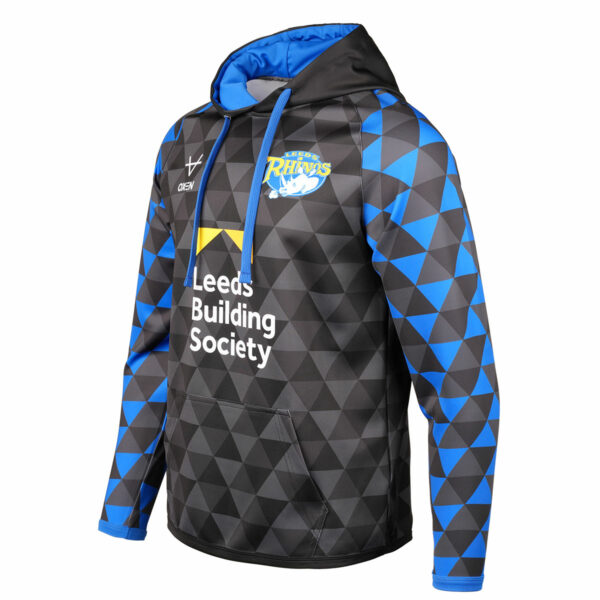 Leeds Rhinos 2025 Black Alternate Kit Hoody - Image 2