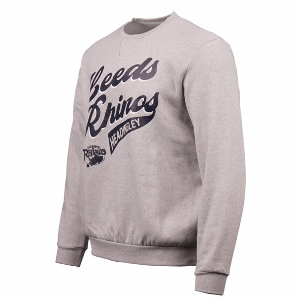 Leeds Rhinos Essential Sweatshirt Grey - Image 2