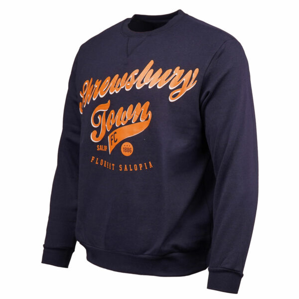 Shrewsbury Town Essential Sweatshirt Navy - Image 2