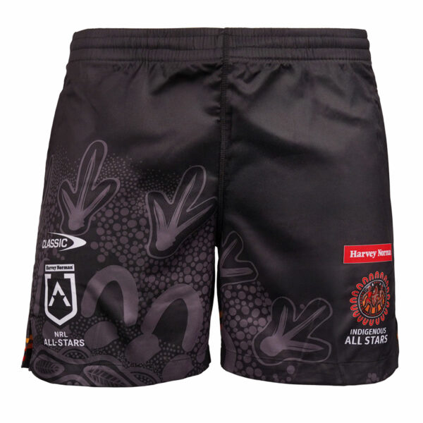 INDIGENOUS ALL STARS MENS TRAINING SHORT BLK