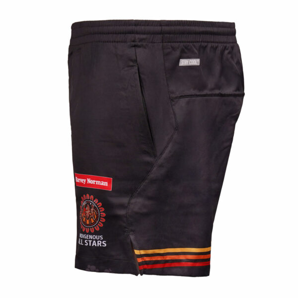 INDIGENOUS ALL STARS MENS TRAINING SHORT BLK - Image 2