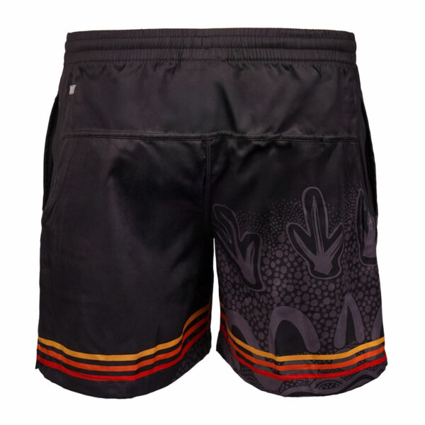 INDIGENOUS ALL STARS MENS TRAINING SHORT BLK - Image 3