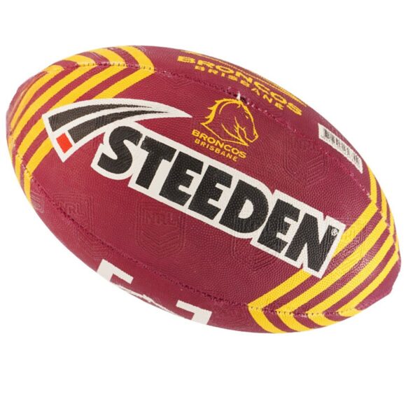 ST NRL Supporter Ball Broncos Size 5 (2025) - Image 2