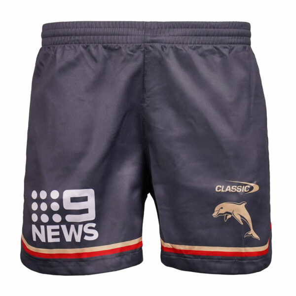 DOLPHINS MENS TRAINING SHORTS CHARC