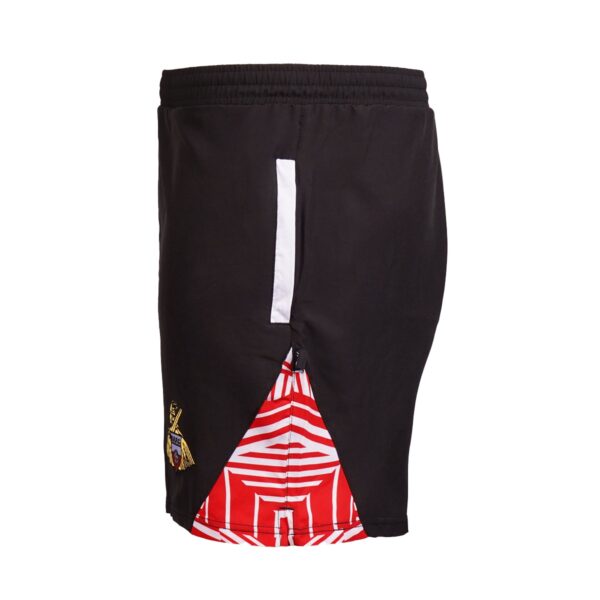 Doncaster Rovers Geo Panel Shorts Blk - Image 2