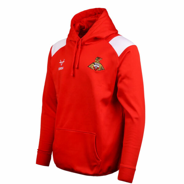 Doncaster Rovers Red & White OH Hoody - Image 2