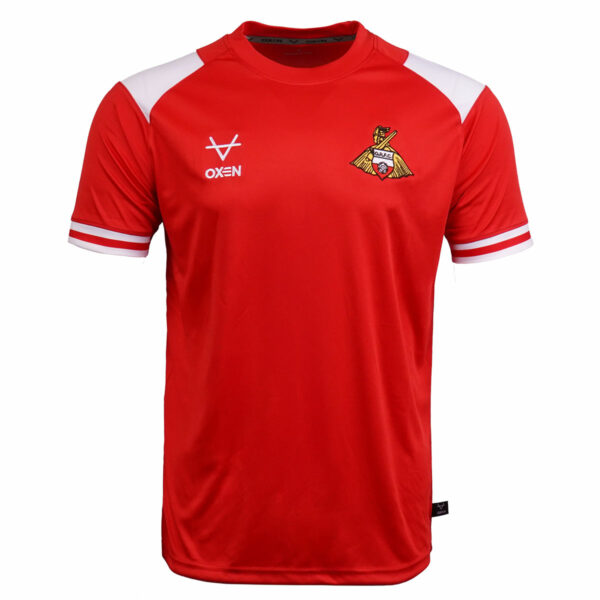 Doncaster Rovers Red & White Training Tee